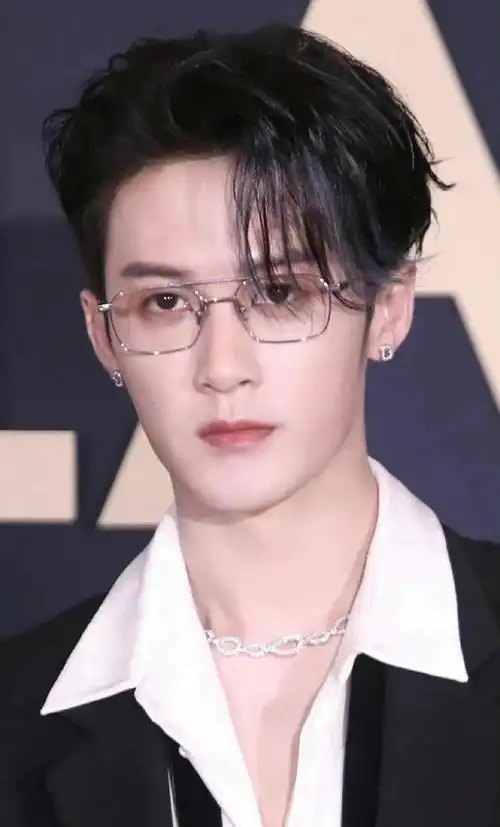 求戴眼镜好看的明星照片