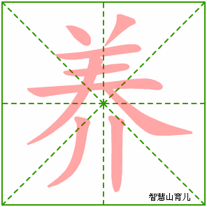 养的笔顺拼音及解释