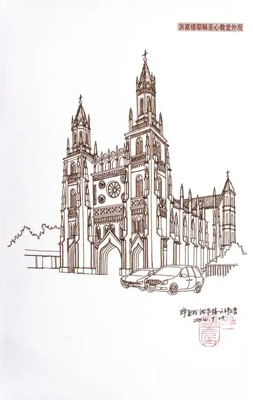 庄宇手绘济南古建筑作品《话说济南》在济南美术馆展出