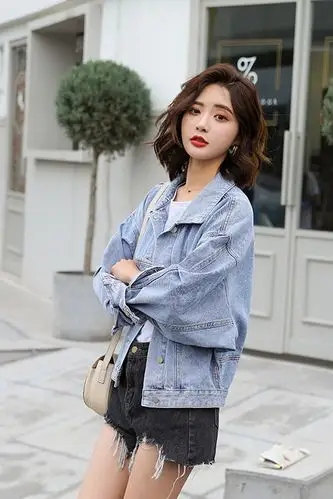 牛仔衣短款