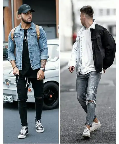 牛仔夹克配什么裤子牛仔裤配牛仔夹克如何搭