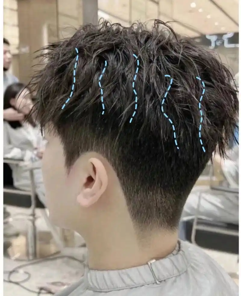 烟花烫781578157815 一款非常帅气碎盖烟花烫造型设计