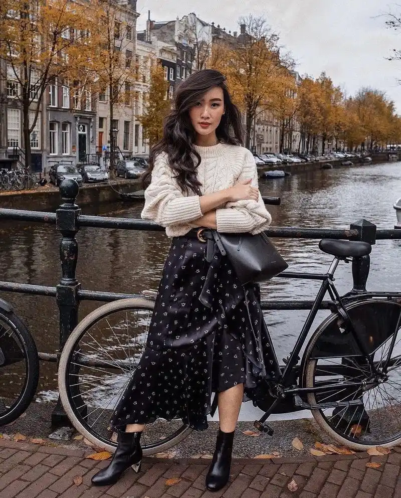 穿搭158亚裔博主小个子穿搭典范