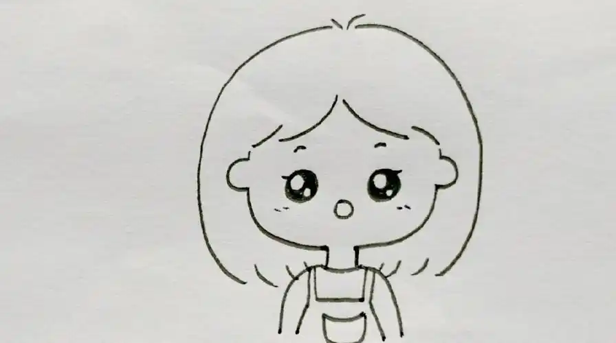 小女孩头像画法