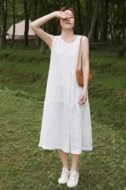 白色连衣裙搭配什么鞋子好看?