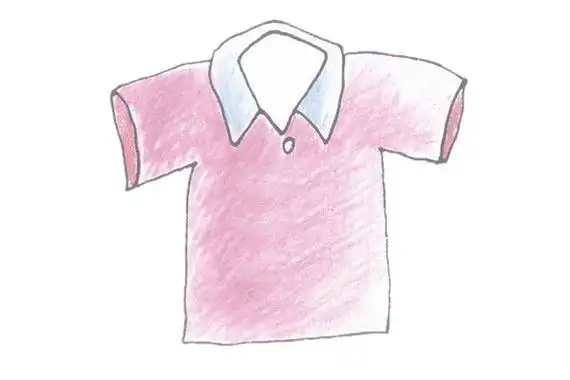 t恤衫简笔画的画法步骤图解教程