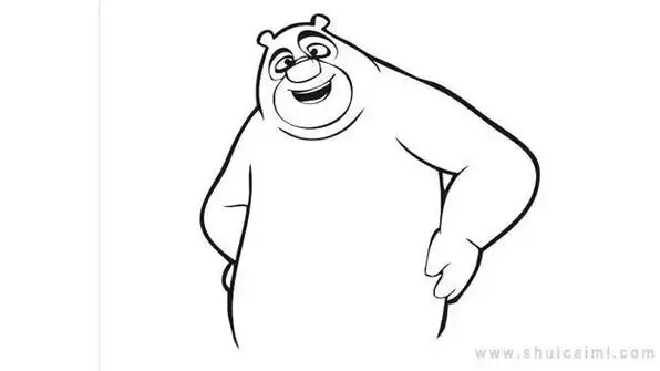 熊二简笔画的