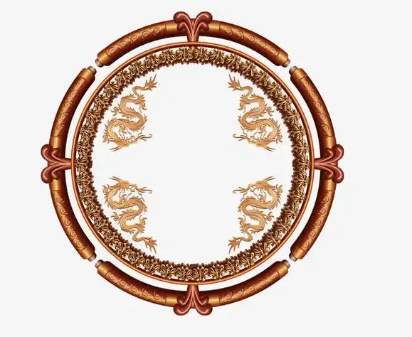 矢量中国龙边框png图片免抠素材免费下载_觅元素51yuansu.com