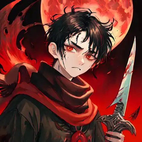 高冷霸气卡通男生头像