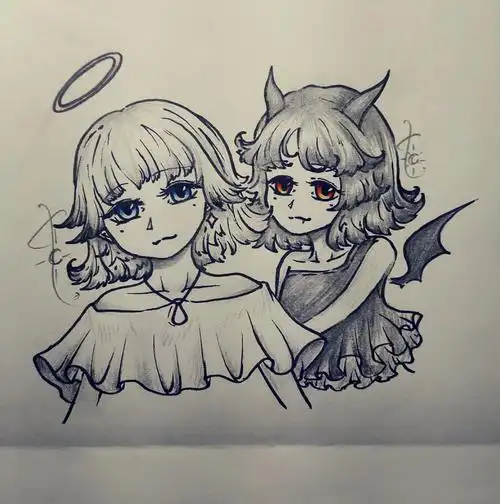 小天使和小恶魔