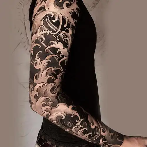 浪臂纹身水是万物生命之根源,_纹身吧社区 - 纹身大咖