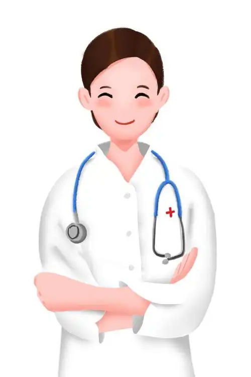 身穿白大褂的微笑卡通医生png图片免抠素材