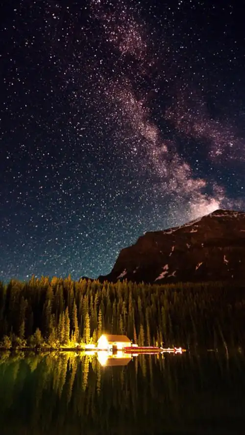 唯美星空夜景图片手机壁纸-风景-手机壁纸下载-美桌网