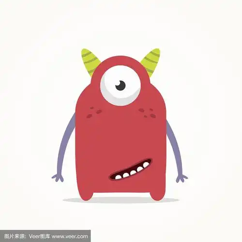 怪物,绘画插图,牙齿,艺术,卡通