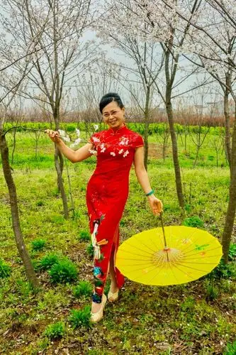 春风十里桃花开 旗袍丽人画中来 - 美篇