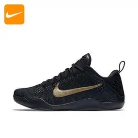 kobe 11 _ 耐克nike kobe 11 low科比11代黑金低帮编织男子实战篮球鞋