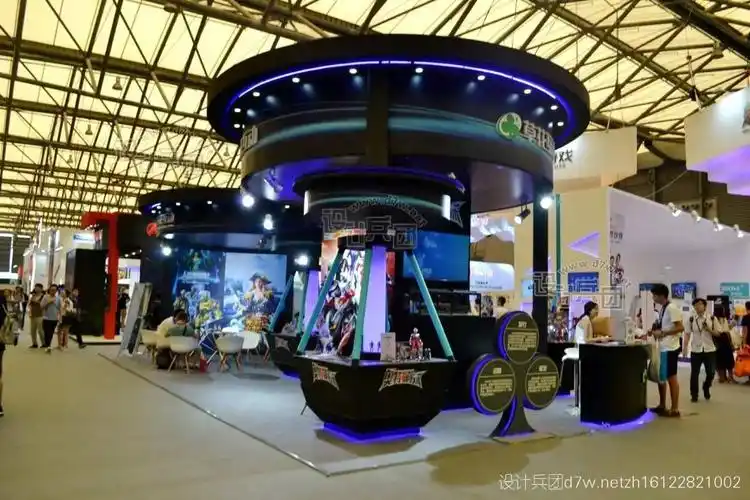 游戏展炫彩展台50个灵感图库