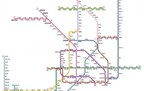 青岛地铁线路图以及未来地和规划图项目离地铁口500米在不堵车的路上