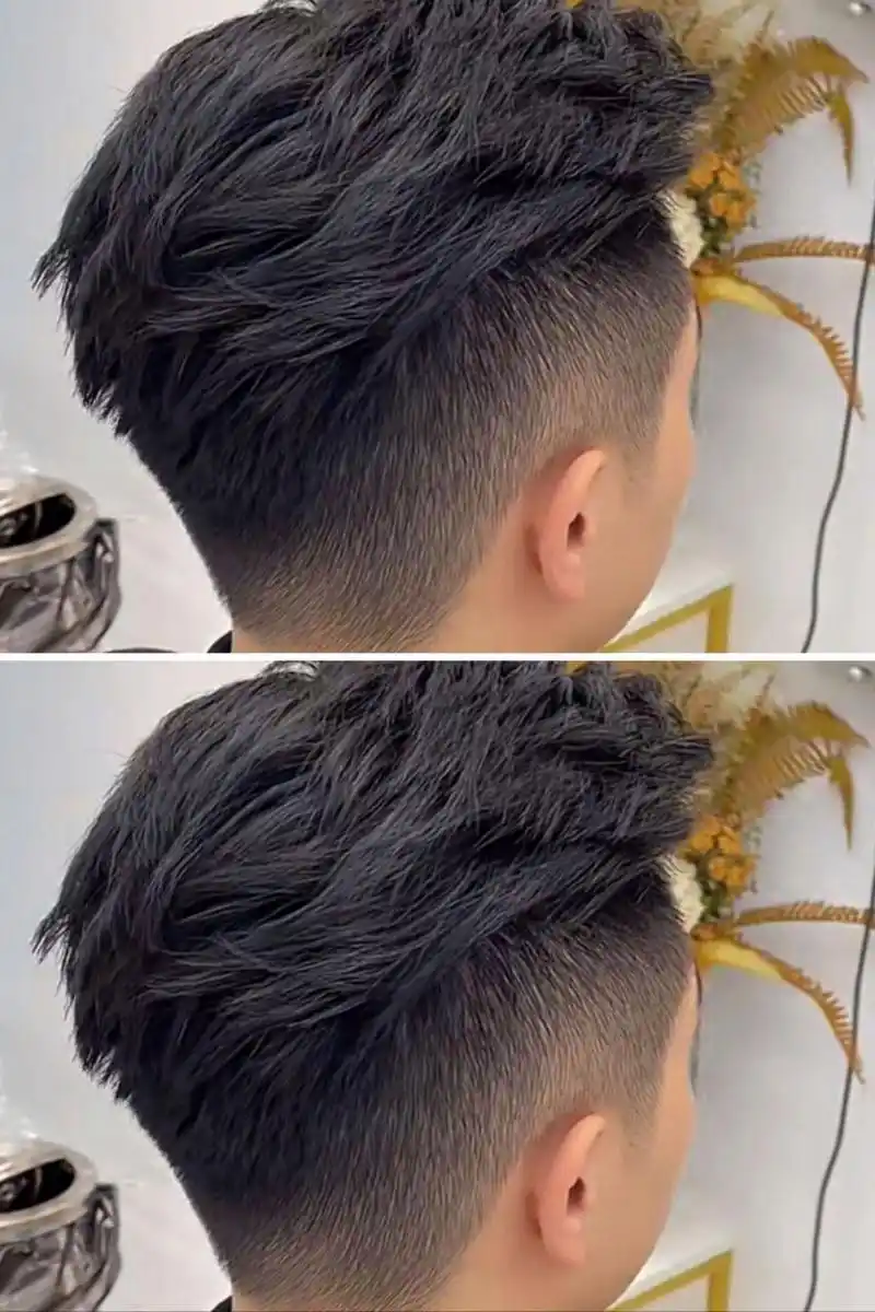 男生发型|痞帅港风侧背|免烫 90快让你的男朋友剪这种发型嘎嘎帅