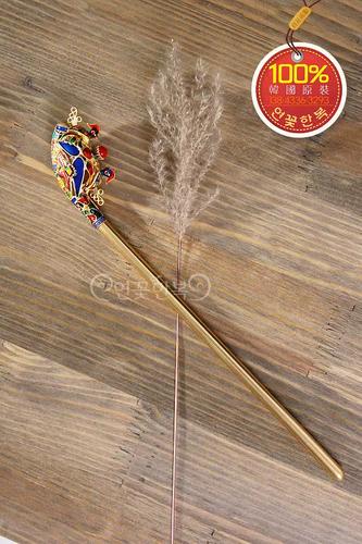 韩国原装进口新娘婚礼簪子/宫廷皇后鸳鸯簪子/长30cm/h-p01003