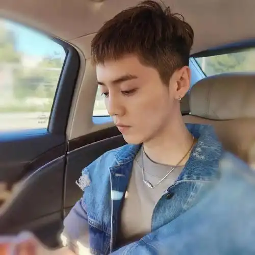 鹿晗帅哥短发造型