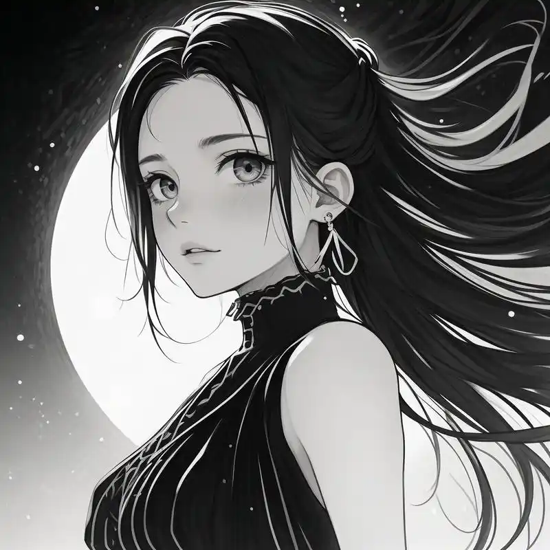 94高冷女生黑色系头像94