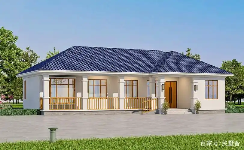 美观,实用,经济的农村一层别墅,自建价18.8w,养老生活不用愁