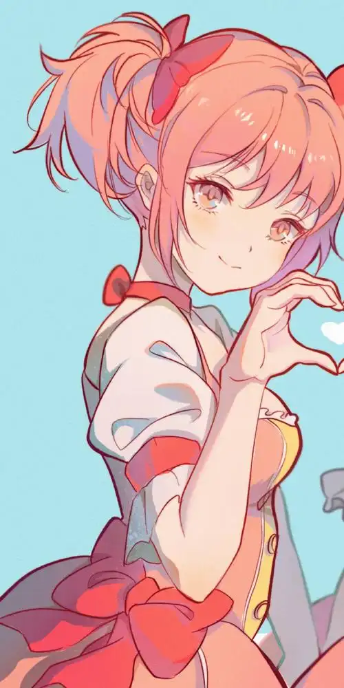 7896魔法少女比心贴贴#百变小樱##魔法少女小圆##鹿目圆##动漫