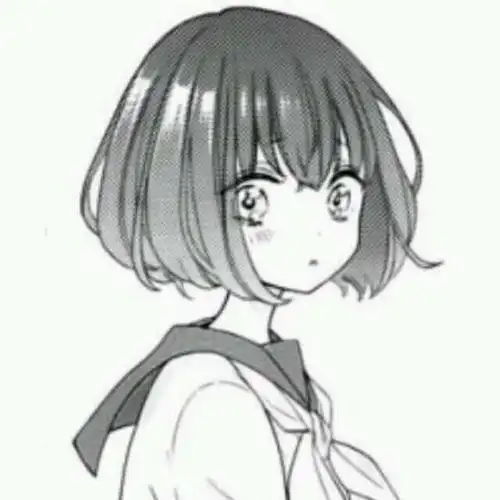 侧面素描头像女生唯美图片