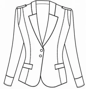 女式西装款式设计服装设计