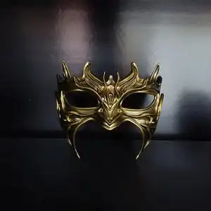 古风3d欧美面具cos天涯明月刀遮天斗破苍芎bjd万圣节面具金色银色