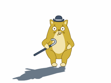 跳舞拐杖肥胖可爱萌萌哒gif动图_动态图_表情包下载_soogif