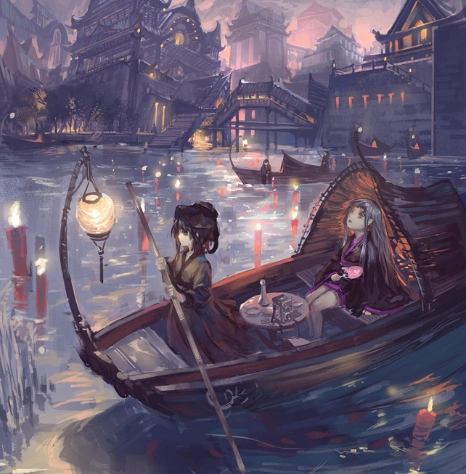 美图:一组唯美古风动漫场景画集分享