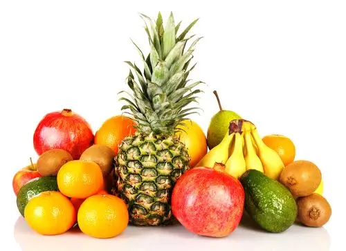 种类,外来水果,隔绝,白色背景