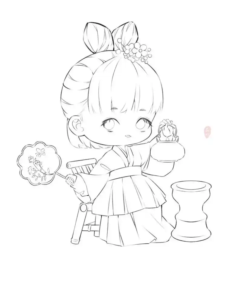 q版人物# #q版#古风#古风人物##插画##可爱##古风插画##汉服插画