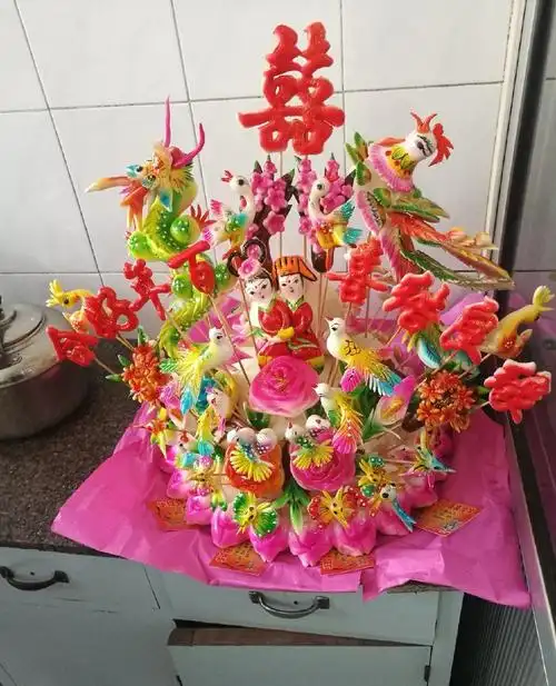 结婚大馒头,视觉上就能感觉到喜庆的气息,想不想咬一口?