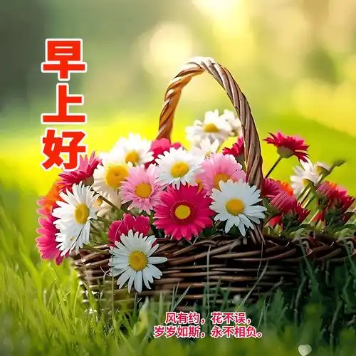 最新早上好图片大全,吉祥安康,福寿双喜