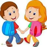 可爱兄妹背影卡通头像 卡通兄妹头像一左一右带字_微信头像图片大全