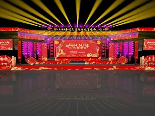 建党100周年舞美效果图|空间|舞台美术|猫与雨 - 原创作品 - 站酷