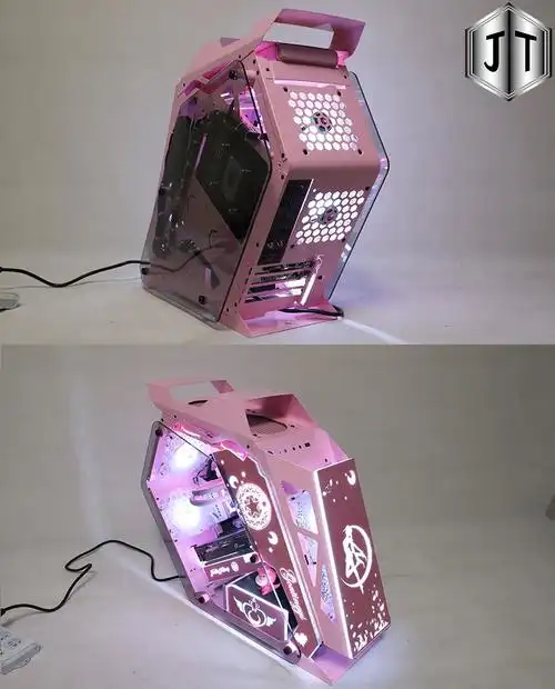 小咖电竞网咖水冷台式电脑matx异形钢化玻璃机箱diy定制kusimatx玩嘉