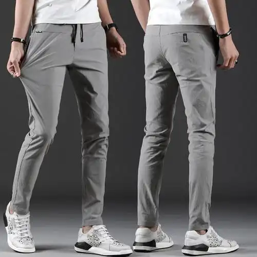 夏天运动裤夏裤子男韩版潮流男士休闲裤修身夏季薄款宽松学生