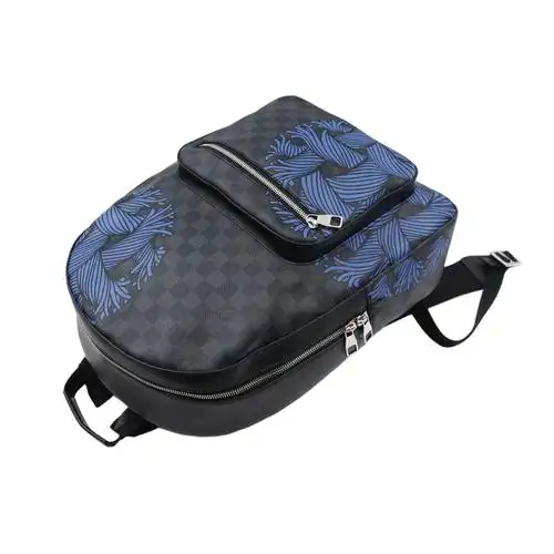 [9.9新]路易威登lv男士双肩包josh限量款绳索花纹双拉链背包