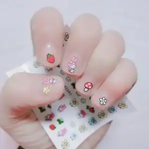 爱莎kt猫可爱儿童公主美甲贴片女孩闪闪防水安全宝宝指甲贴魅力