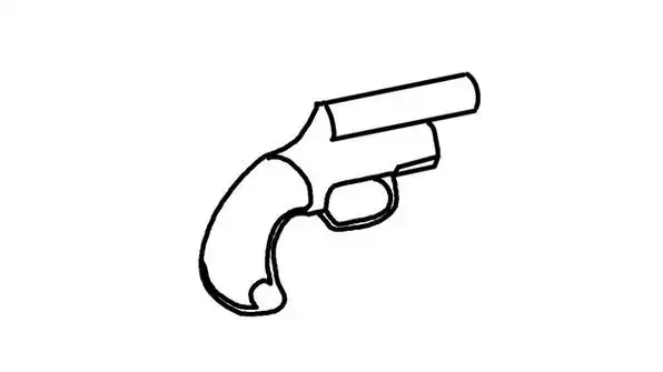 绝地求生信号枪的简笔画