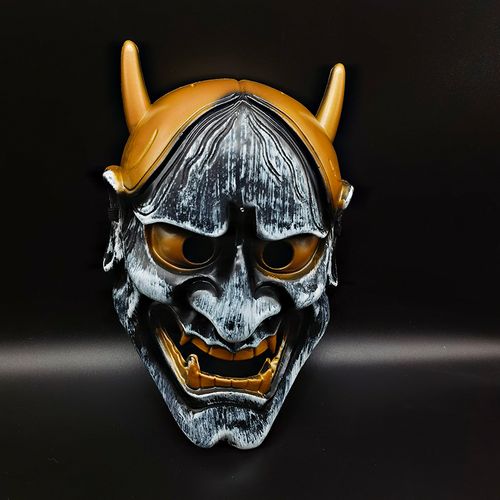 般若面具百鬼夜行般若面具全脸cos成人男日本鬼武士鬼脸日式面具派对