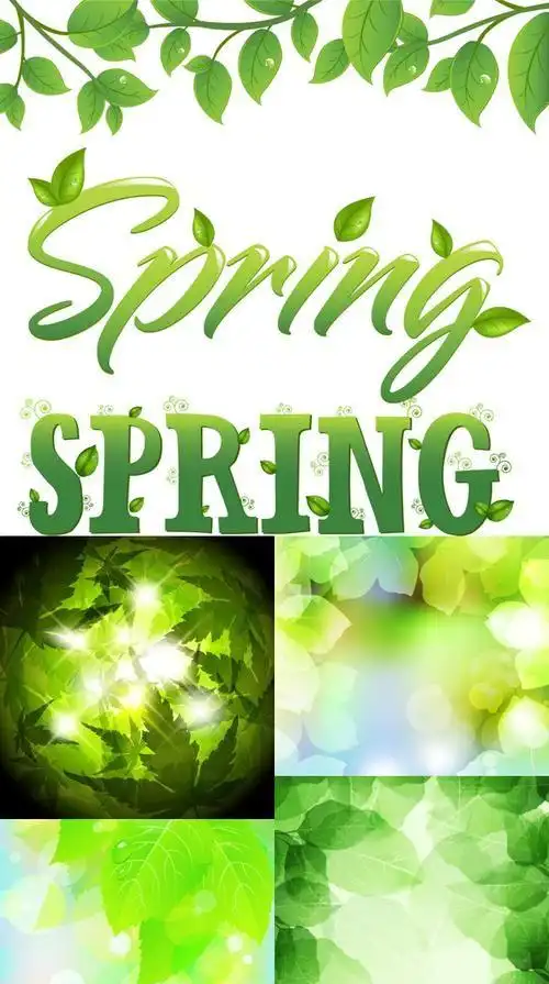 在春天叶子是绿色的怎么翻译成英文