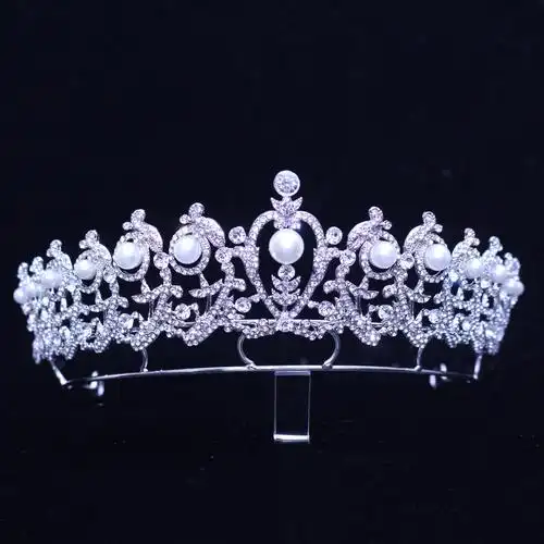 新品新娘皇冠公主简单可爱王冠晚会摄影发饰生日发饰