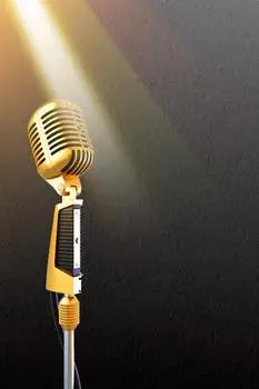 简约话筒背景图