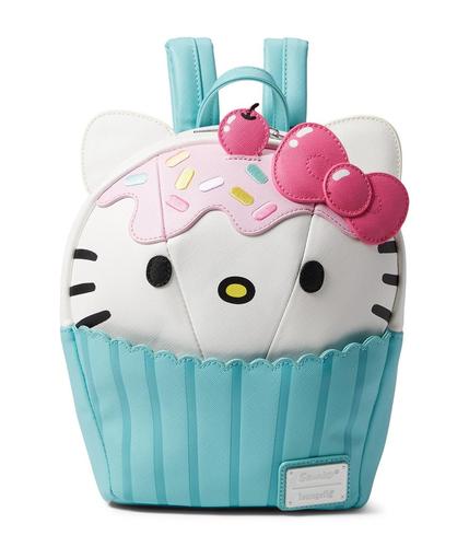 loungefly女士双肩包|sanrio hello kitty cupcake mini backpack