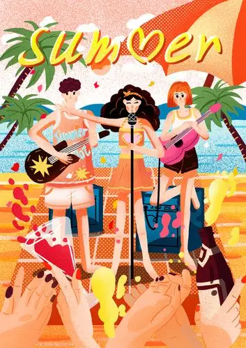 狂欢音乐节|插画|艺术插画|thevickie - 原创作品 - 站酷 (zcool)